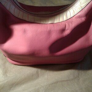 Rare - Brahmin Hot Pink Soft Leather Hobo Handbag